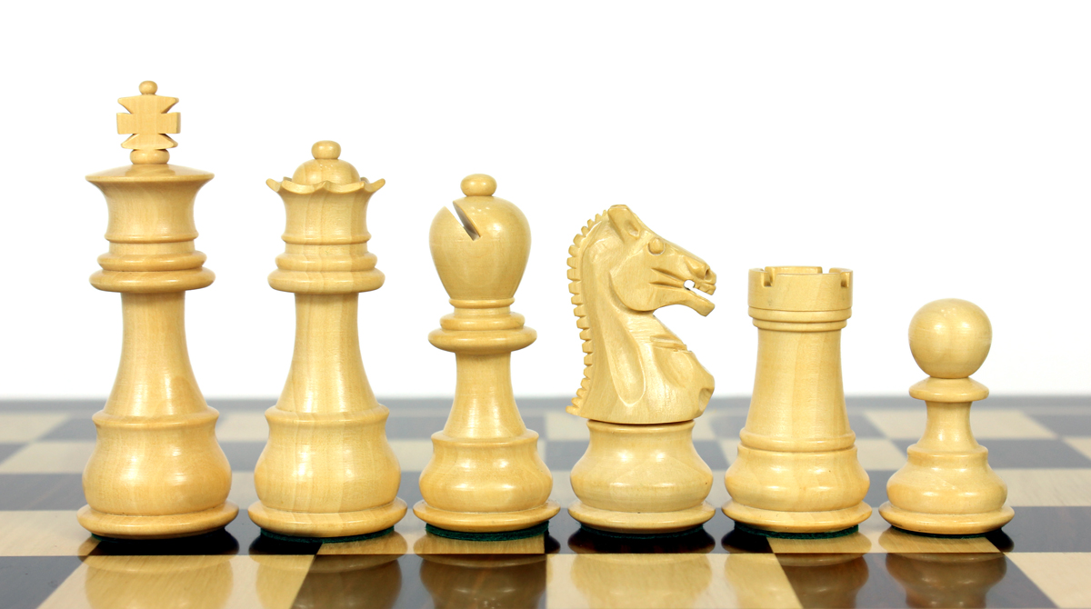 Boxwood chess pieces.